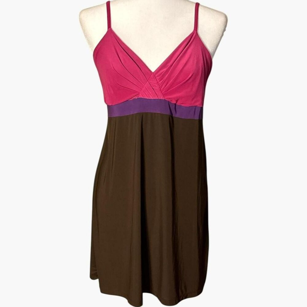 Pink and Brown Babydoll Loungewear Dress